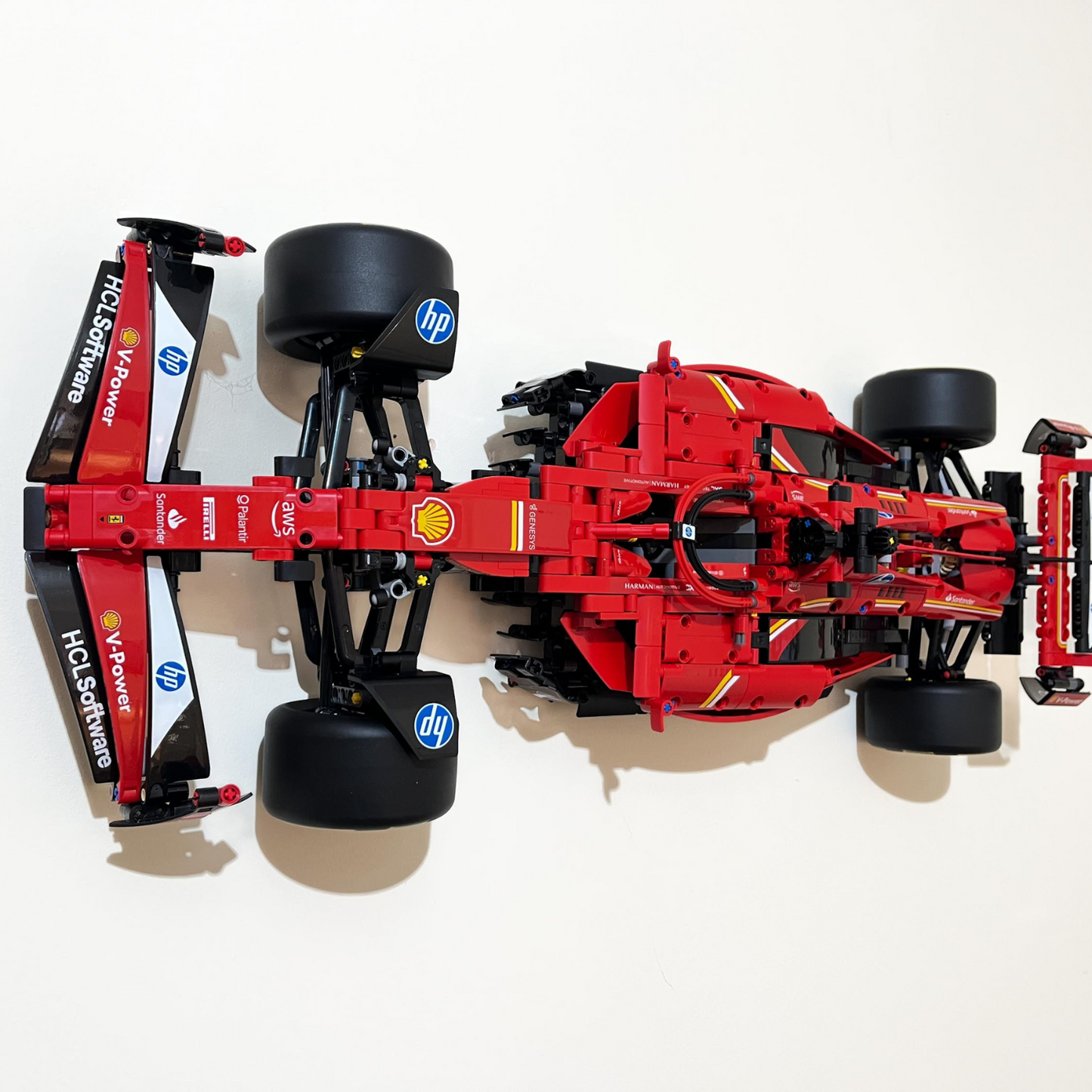 Wall Mount Bracket (horizontal) for LEGO Technic Ferrari SF-24 F1 car (set 42207)