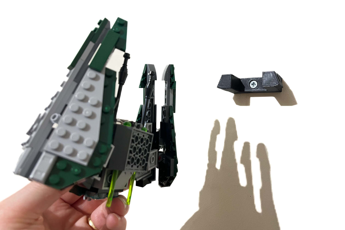 Wall mounted LEGO Star Wars Yoda's Jedi Starfighter