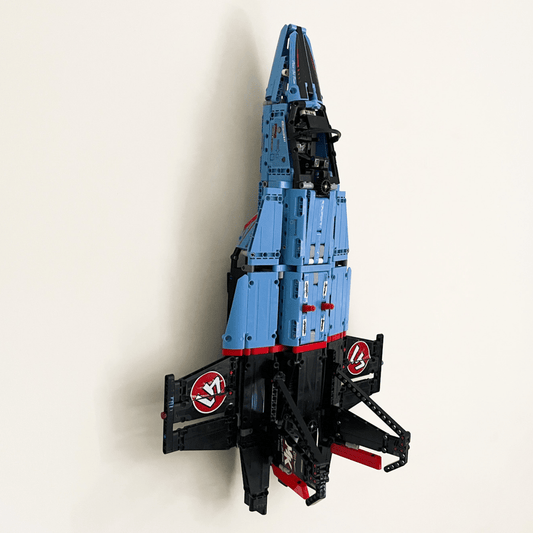 3Dudes & Dad Wall Mount Bracket for LEGO Air Race Jet (set 42066)