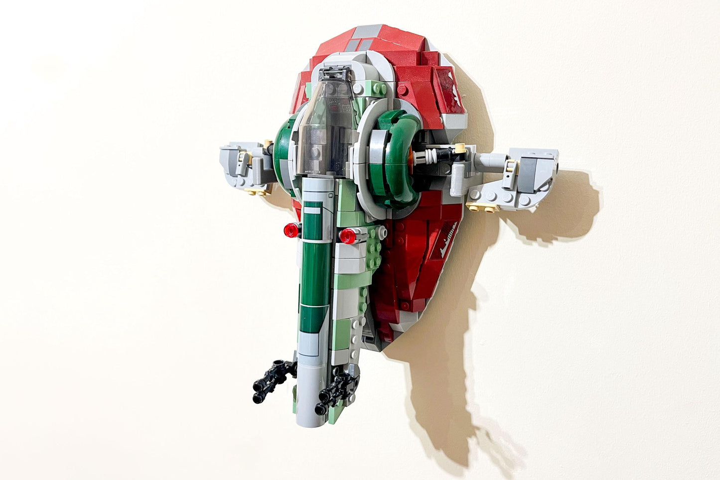 3Dudes & Dad Wall Mount Bracket for LEGO Star Wars Boba Fett's Starship (set 75312)