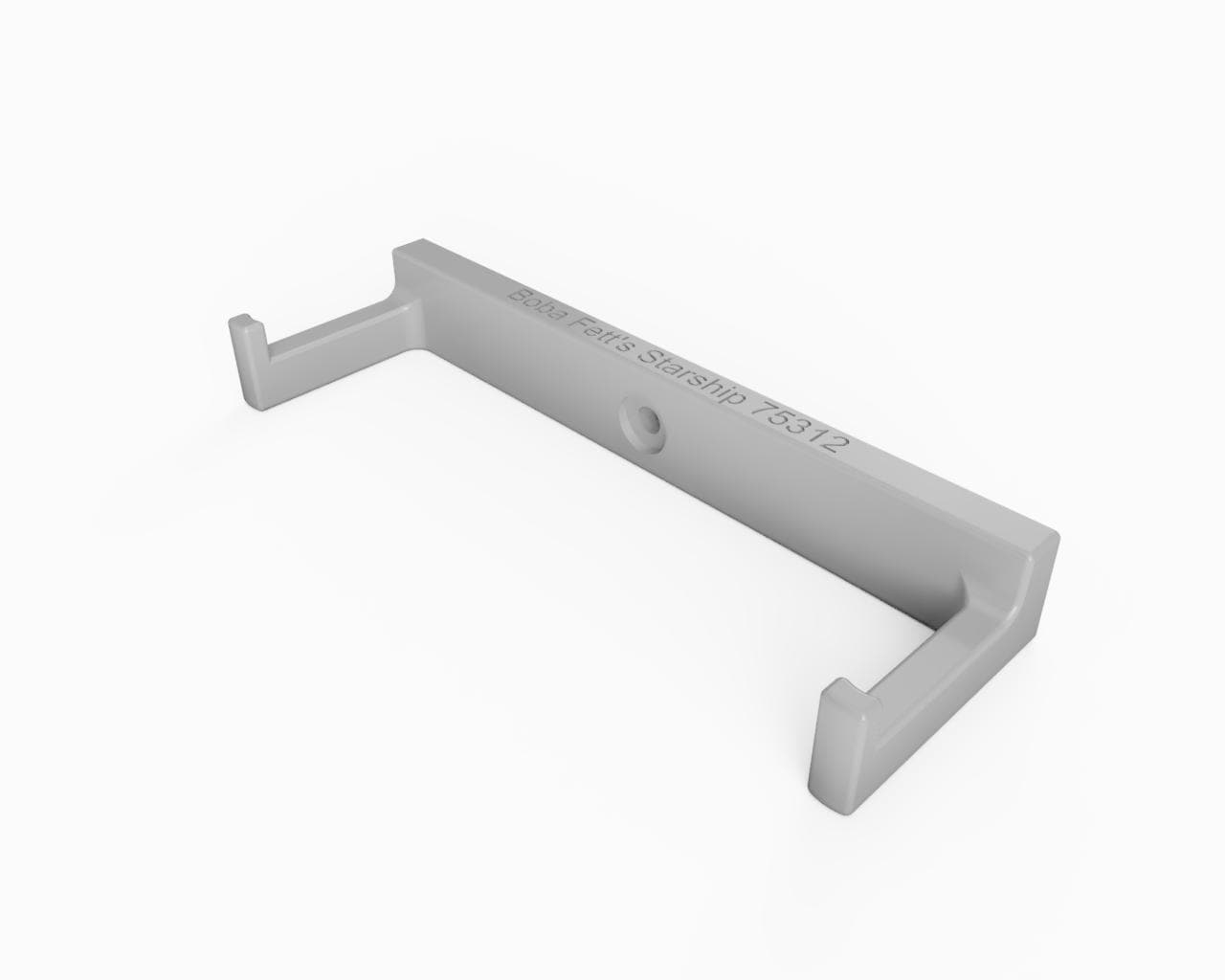3Dudes & Dad Wall Mount Bracket for LEGO Star Wars Boba Fett's Starship (set 75312)