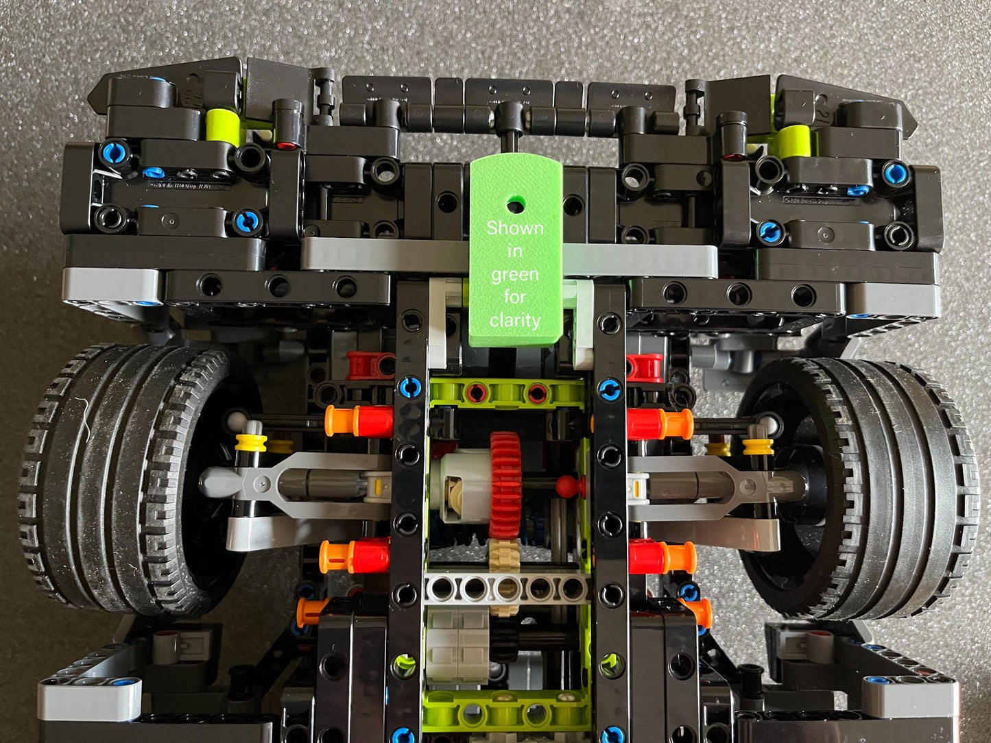 Wall Mount Bracket compatible with LEGO?½ Technic Peugeot 9X8 24H Le Mans Hybrid Hypercar (set 42156) - 3Dudes & Dad