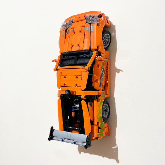 3Dudes & Dad Wall Mount Bracket for LEGO  Technic Fast and Furious Toyota Supra MK4 (set 42204 )