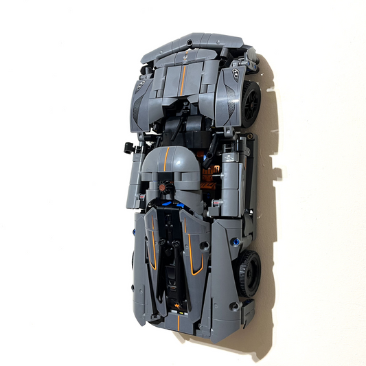 Wall Mount Bracket for LEGO Technic Koenigsegg Jesko Absolut Grey Hypercar (set 42173)