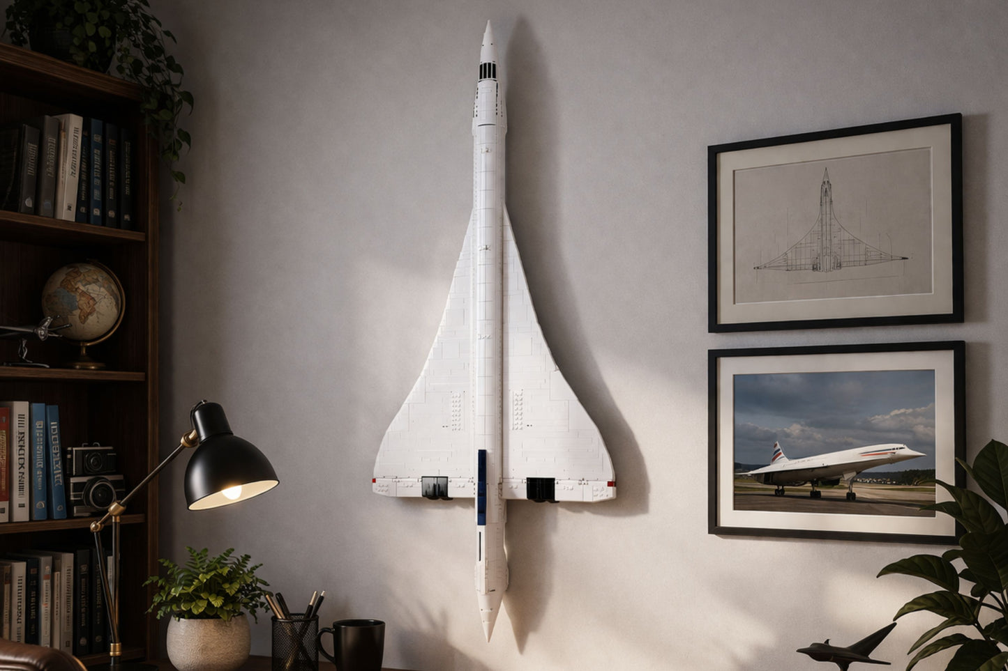 Wall Mount Bracket for LEGO Icons Concorde (set 10318)