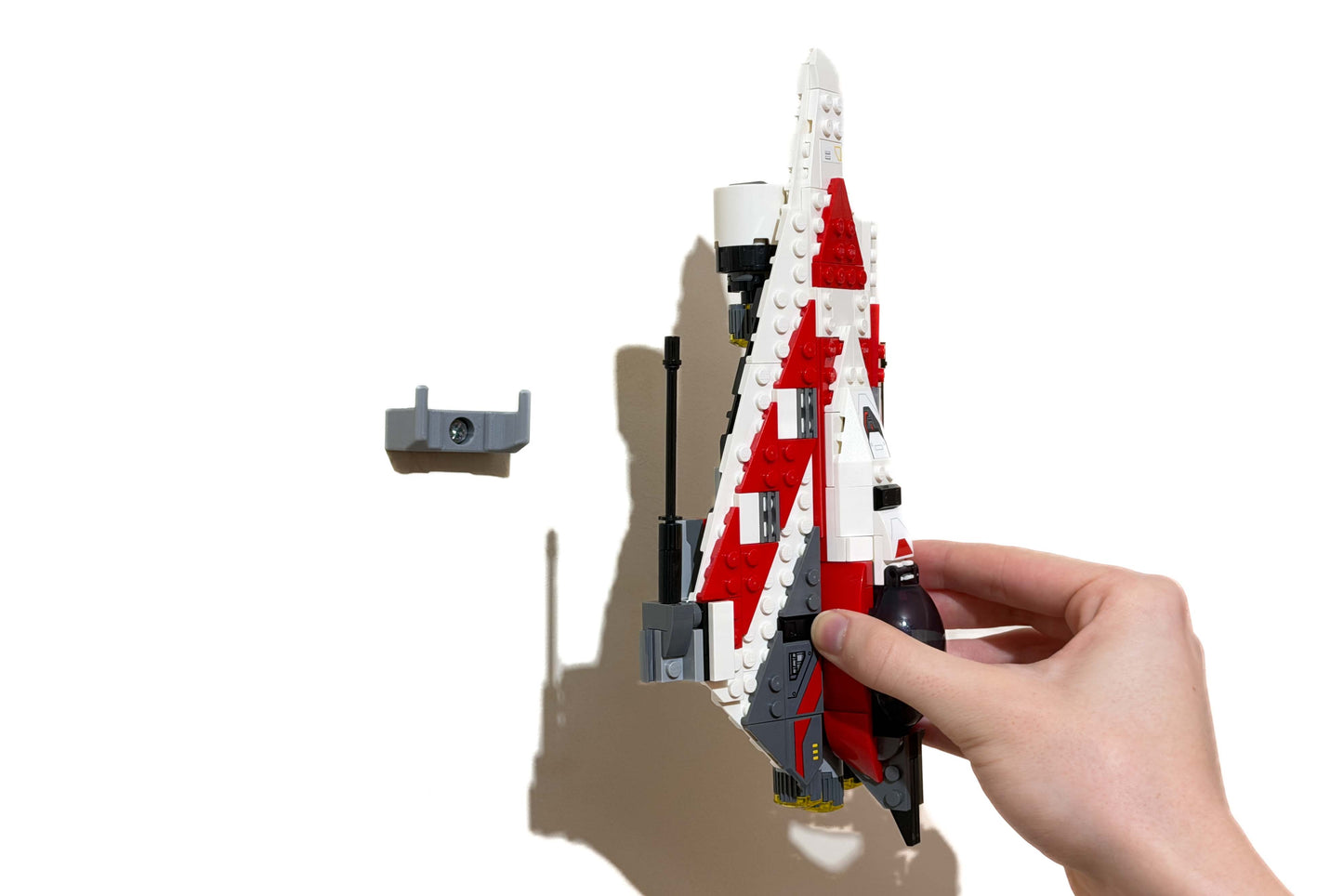 Wall mount for Lego Jedi Bob's Starfighter