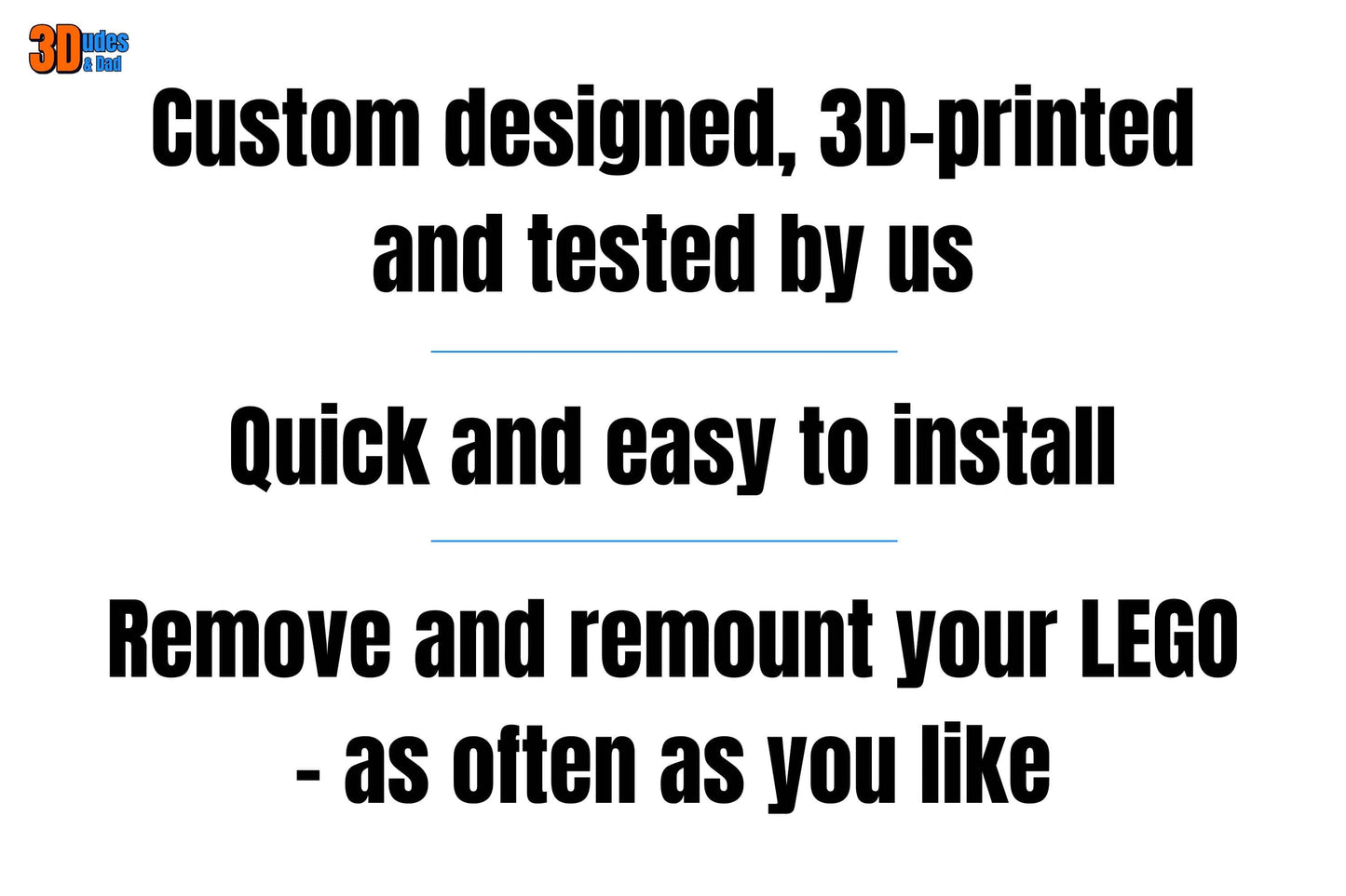 Wall Mount Bracket for LEGO Technic McLaren MCL39 F1 car (set 42228)